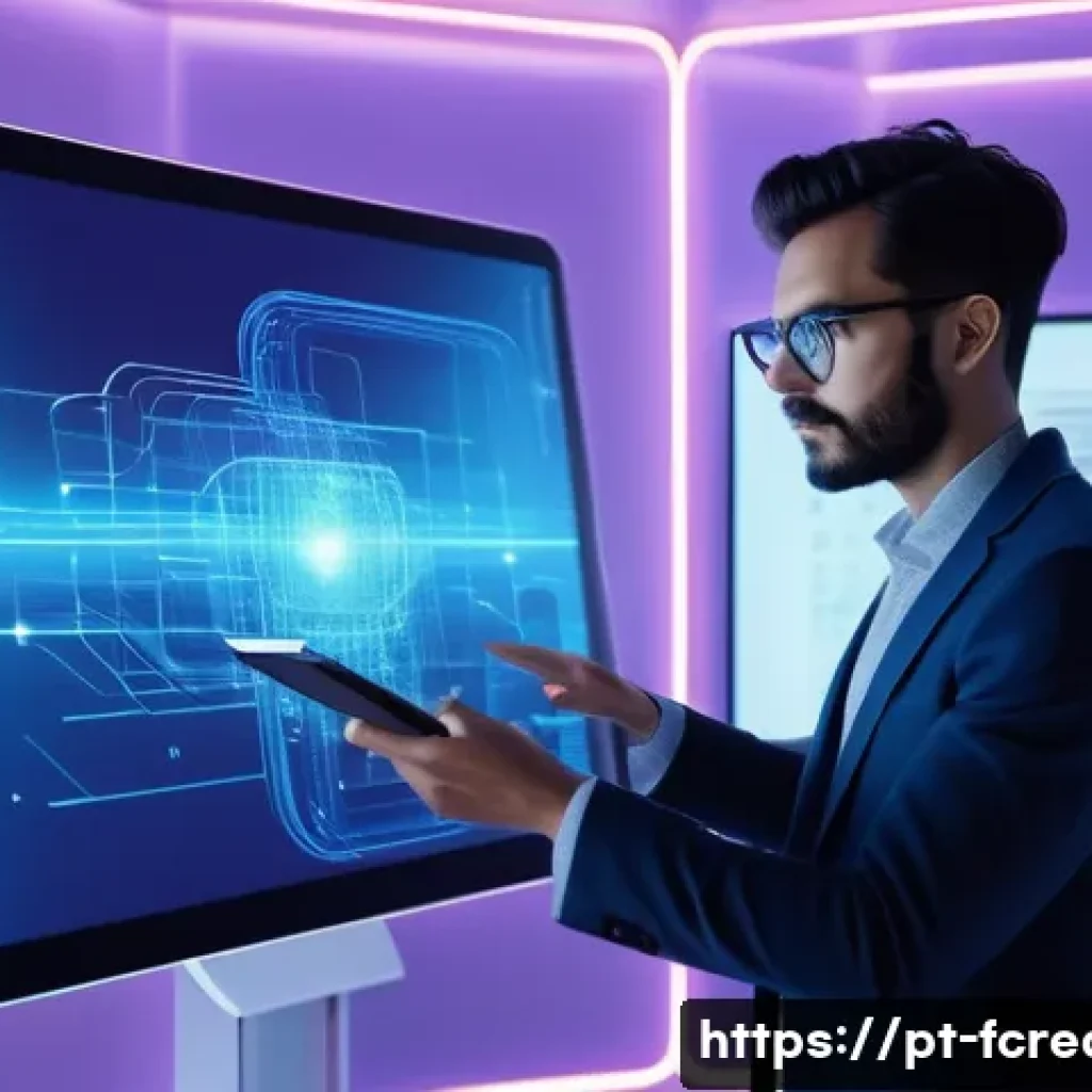 AI 기반 디자인 창작 툴 - **Prompt: The Architect of Tomorrow's Visions**
A modern, diverse graphic designer (male or fema...