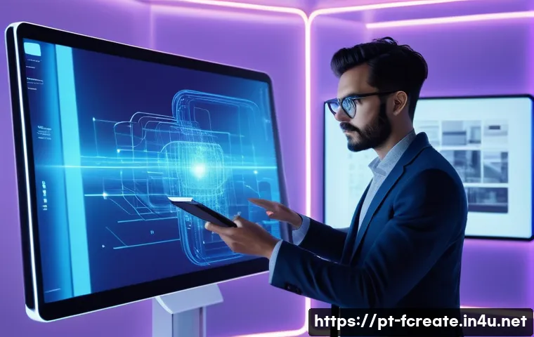 AI 기반 디자인 창작 툴 - **Prompt: The Architect of Tomorrow's Visions**
A modern, diverse graphic designer (male or fema...